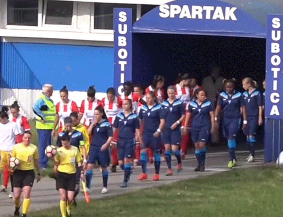 Fudbalerke <span style='color:red;'><b>Spartak</b></span>a šampionke Srbije